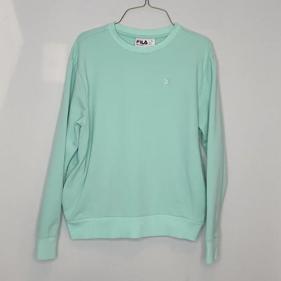 Fila Mint Green Sweatshirt with Side Pockets Size Small - Picture 1 of 10